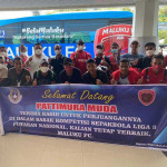 Tiba di Ambon, Pemain Maluku FC Disambut Ketum Asprov Maluku