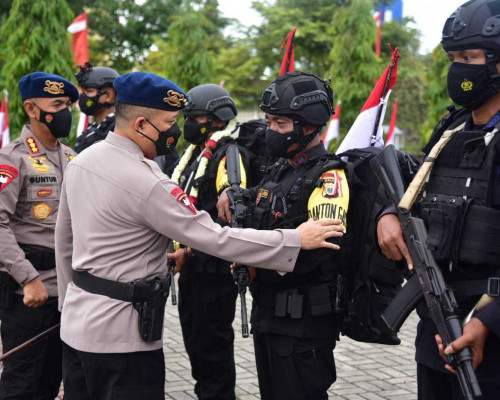 Brimob BKO Papua Kembali ke Maluku