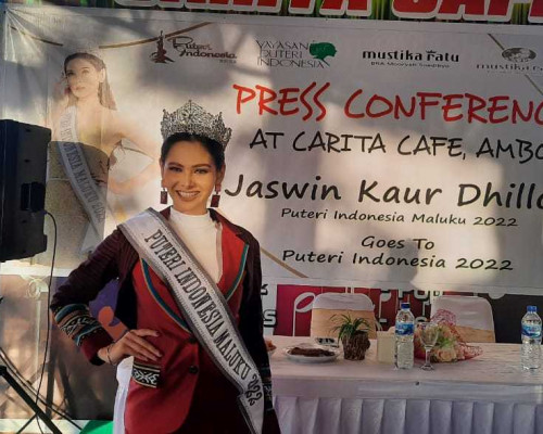 Jaswin Kaur, Kandidat Puteri Indonesia Asal Maluku Keturunan Gorom-India 