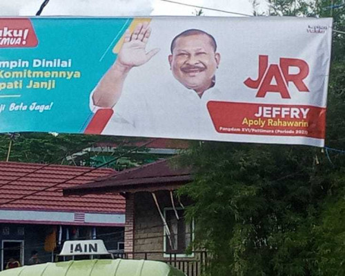 Jefry Tancap Gas, Spanduk Menjamur di Ambon dan Leihitu