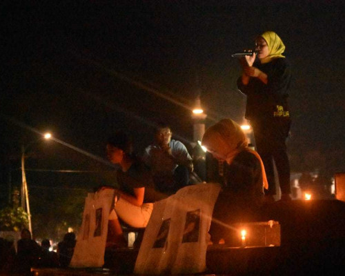 Aksi Seribu Lilin di Ambon, Suarakan Keadilan Untuk Anisa Rumonin 