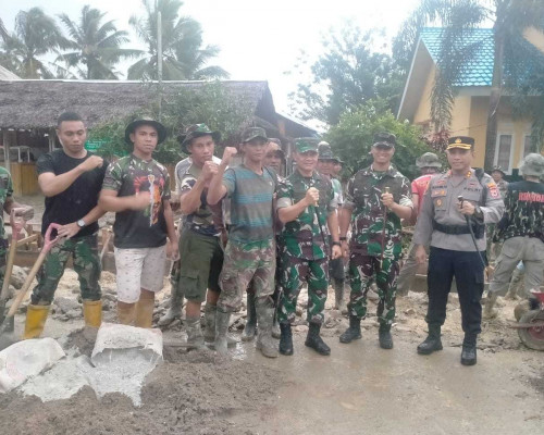 Danrem 151 Binaya Pantau Program TMMD di Namrole