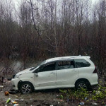 Tabrakan, Mobil Avanza dan Motor Masuk Kawasan Mangrove Poka