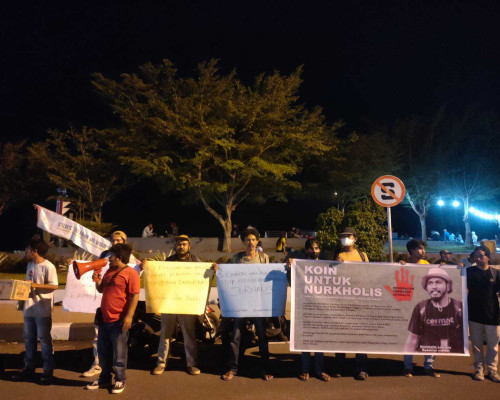 Jurnalis Maluku Utara Gelar Aksi Solidaritas Untuk Nurkholis
