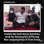 AAS Beri Beasiswa untuk Anak Yang Ibunya Gantung Diri di Pinrang