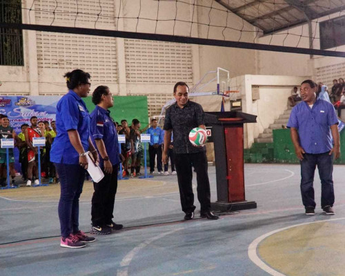 DPC Demokrat Kota Ambon Gelar Turnamen Voli AHY Cup