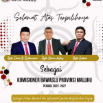 21 September, 3 Anggota Bawaslu Maluku Dilantik 