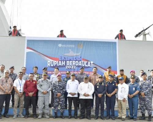 Danlantamal IX Lepas KRI-874 untuk Ekspedisi Rupiah Berdaulat 2022