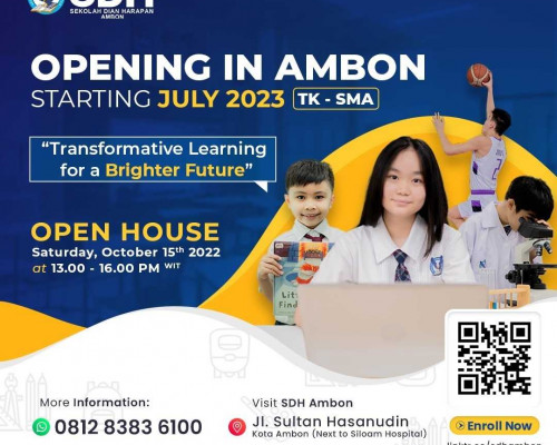 Sekolah Dian Harapan Dibuka di Ambon