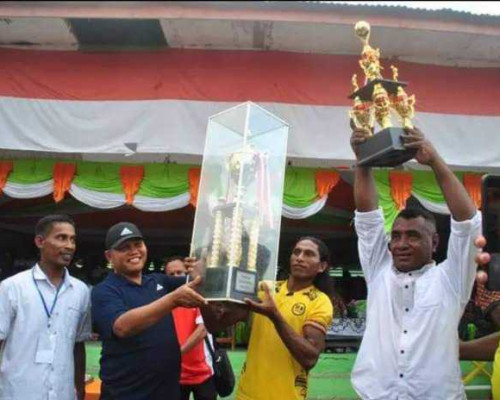 Turia Gaun Kelibingan Juara Goran Riun Cup, Dapat Bonus Rp30 Juta