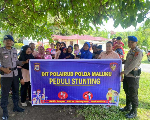 Ditpolairud Polda Maluku Edukasi Stunting Kepada Nelayan