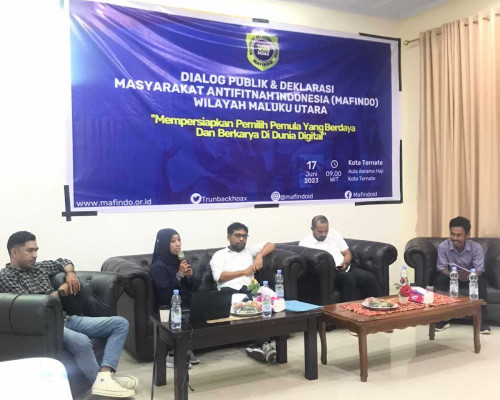 Resmi Dideklarasikan, MAFINDO Malut Gelar Dialog Publik Melawan Hoaks