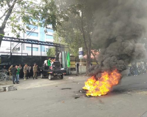 Ratusan  Mahasiswa Luwu Tolak ANTAM untuk Kelola Ex Vale