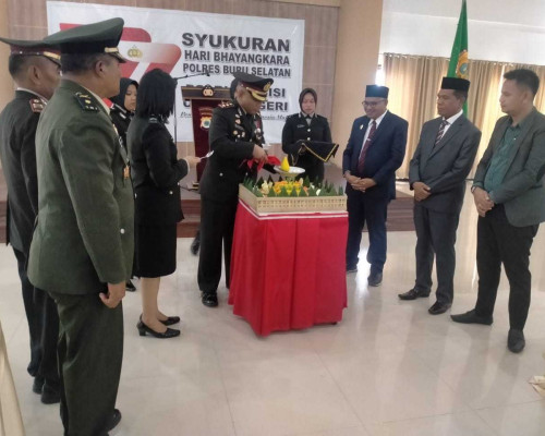 Gelar HUT Bhayangkara ke-77, Ini Harapan Kapolres Bursel