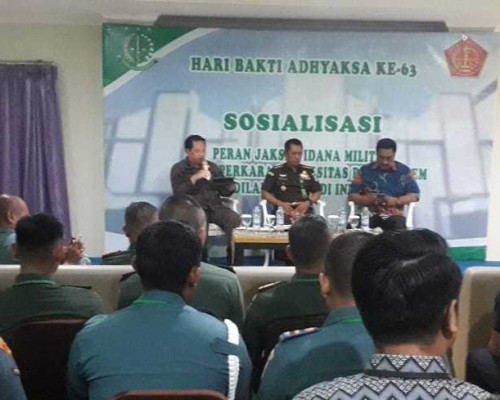 Kejati Sosialisasi Peran Aspidmil, Dalam Penanganan Perkara Koneksitas