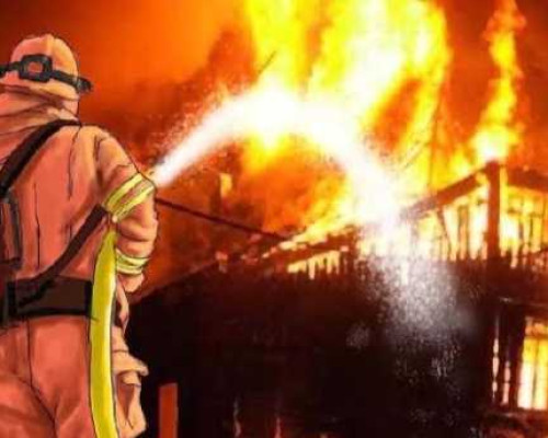 Dibuang dari Lantai Dua, Bayi  9 Bulan Selamat dari Kobaran Api