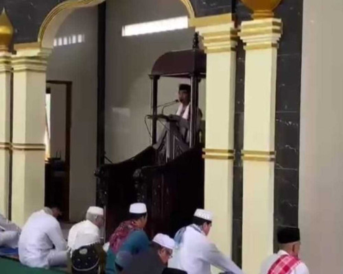 Dari Masjid, Mukadar Ajak Masyarakat Jaga Kamtibmas