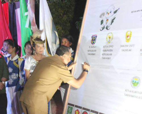 Peserta Pemilu di Tanimbar Mendeklarasikan Pemilu Damai