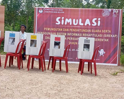 KPU Bursel Gelar Simulasi Pemilu