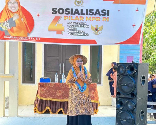 Bertemu Masyarakat Anggar SBT, Saadiah Beri Penguatan Kebangsaan
