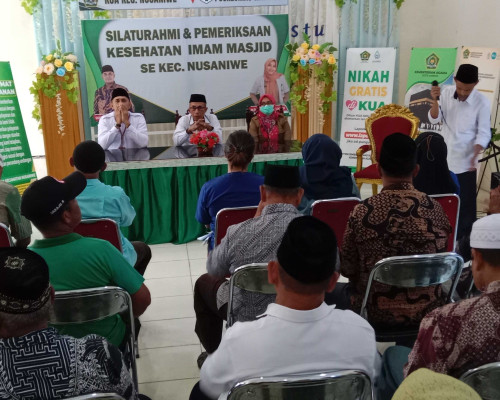 KUA Nusaniwe Gelar Silaturahmi dengan Imam Masjid