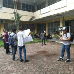 Pembangunan Limbah B3 Diduga Mangkrak, Mahasiswa Demo DLHP Maluku 