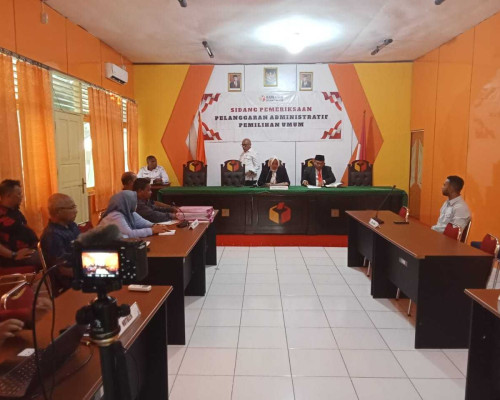 Sidang Pelanggaran Administrasi Caleg Hanura Masih Bergulir di Bawaslu Maluku 