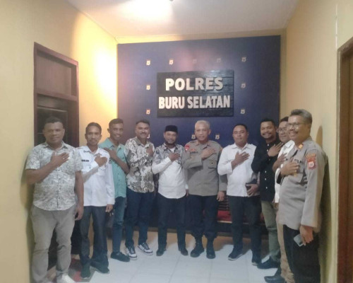 Bangun Sinergitas , Komisioner KPU Silahturahmi Dengan Polres Buru Selatan