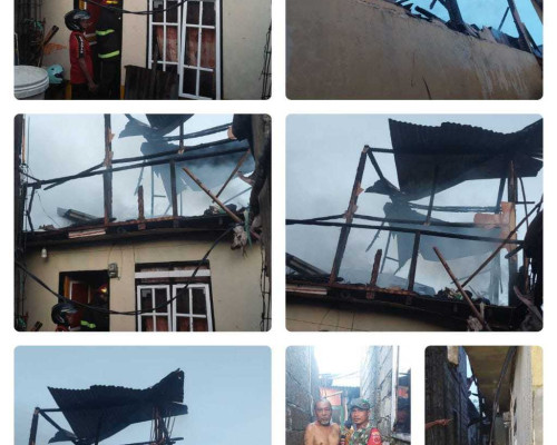 Akibat Korsleting, Satu Unit Rumah di Hative Besar Hangus Terbakar