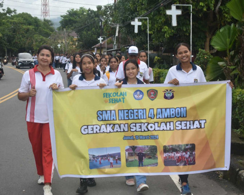 SMA N 4 Ambon Ditunjuk Menjadi Sekolah Sehat Mewakili Kota Ambon 