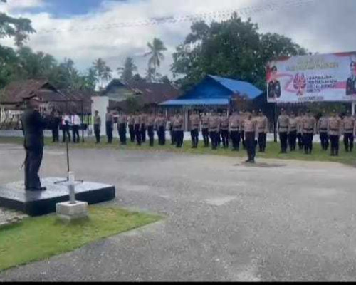 Tumbuhkan Semangat Patriotisme, Polres Bursel Gelar Upacara Peringati Hari Lahir Pancasila