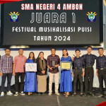 Siswa SMA Negeri 4 Ambon Kembali Torehkan Prestasi Di Ajang Musikalisasi Puisi Tingkat Nasional 