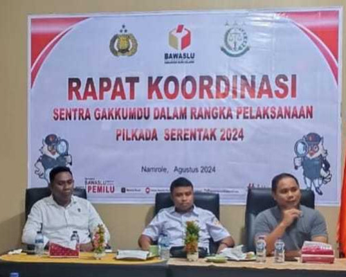 Jelang Pilkada 2024, Sentra Gakumdu Bursel Gelar Rakor Penyatuan Presepsi