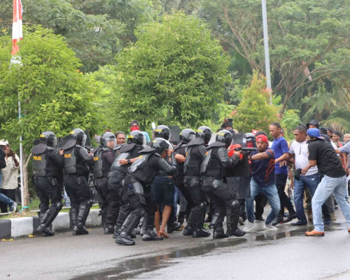 Pastikan Pengamanan, Polres SBB Gelar Simulasi