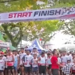 Ratusan Peserta Meriahkan Fun Run SBAM 2024, Dibawah Guyur Hujan  