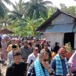 Kampanye Perdana, Ratusan Masyarakat Jemput, LHM -GES di Desa Nalbessy