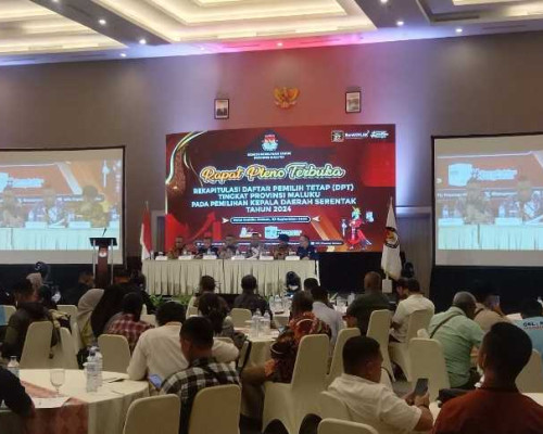 KPU Maluku Resmi Tetapkan Sebanyak 1.332.149 DPT Pemilih 2024