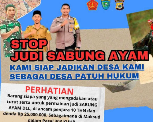 Resahkan Warga, Bripka Tihurua Minta Warga Jauhi Judi 