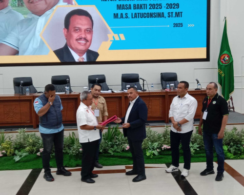  Sah, Sam Latuconsina Pimpin KONI Maluku 2025-2029