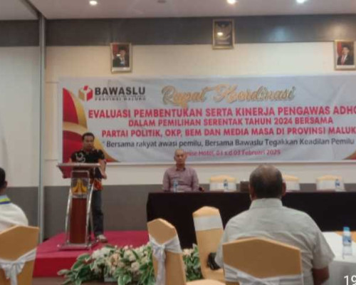 Tingkatkan Kinerja, Bawaslu Maluku Gandeng OKP dan Media Massa Gelar Rakor
