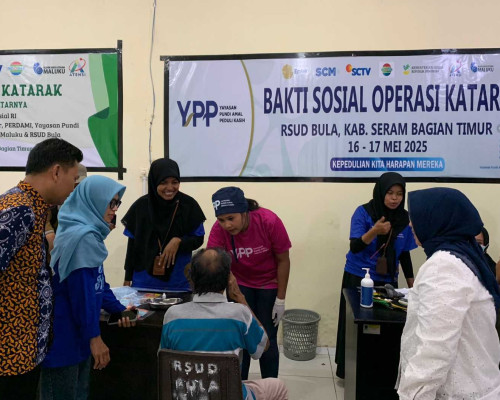 Masyarakat SBT Antusias Ikuti Operasi Katarak di RSUD Bula Yang Digagas Kemensos 