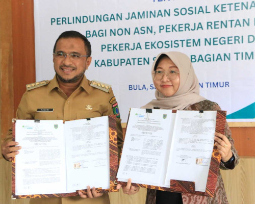 Bupati SBT Pastikan Pekerja Non ASN Juga Terlindungi  BPJS