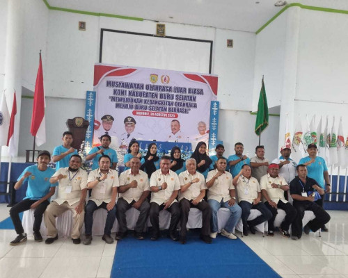 Sah, La Hamidi Resmi Pimpin KONI Bursel