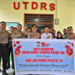 Polres SBT Gelar Donor Darah,Sambut HUT Humas Polri: 14Kantong Berhasil Dikumpulkan 