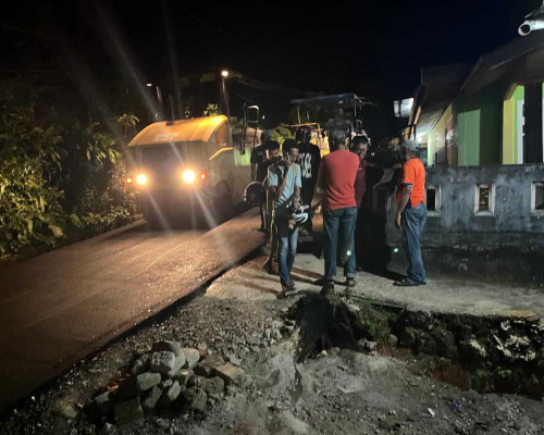 PUPR Ambon Akhirnya Bangun Jalan Rusak di Batu Tagepe