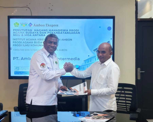 Ambon Ekspres Dukung Pengembangan Kompetensi Mahasiswa IAKN Ambon Lewat MoU 