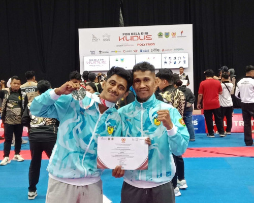 Marchelino Kuhuparuw Segel Perak PON Beladiri Kudus 2025