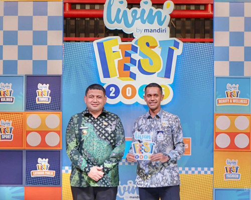 Bank Mandiri Resmi Buka Livin’ Fest 2025 di Makassar, Sinergikan UMKM dan Industri Kreatif