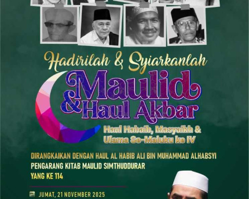 Maulid dan Haul Akbar Ulama Maluku Siap Digelar di Ambon