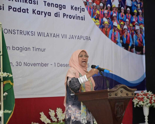 Saadiah Uluputty Hadirkan Balai Jasa Konstruksi Jayapura Masuk SBT, Dorong Sertifikasi Tenaga Kerja 